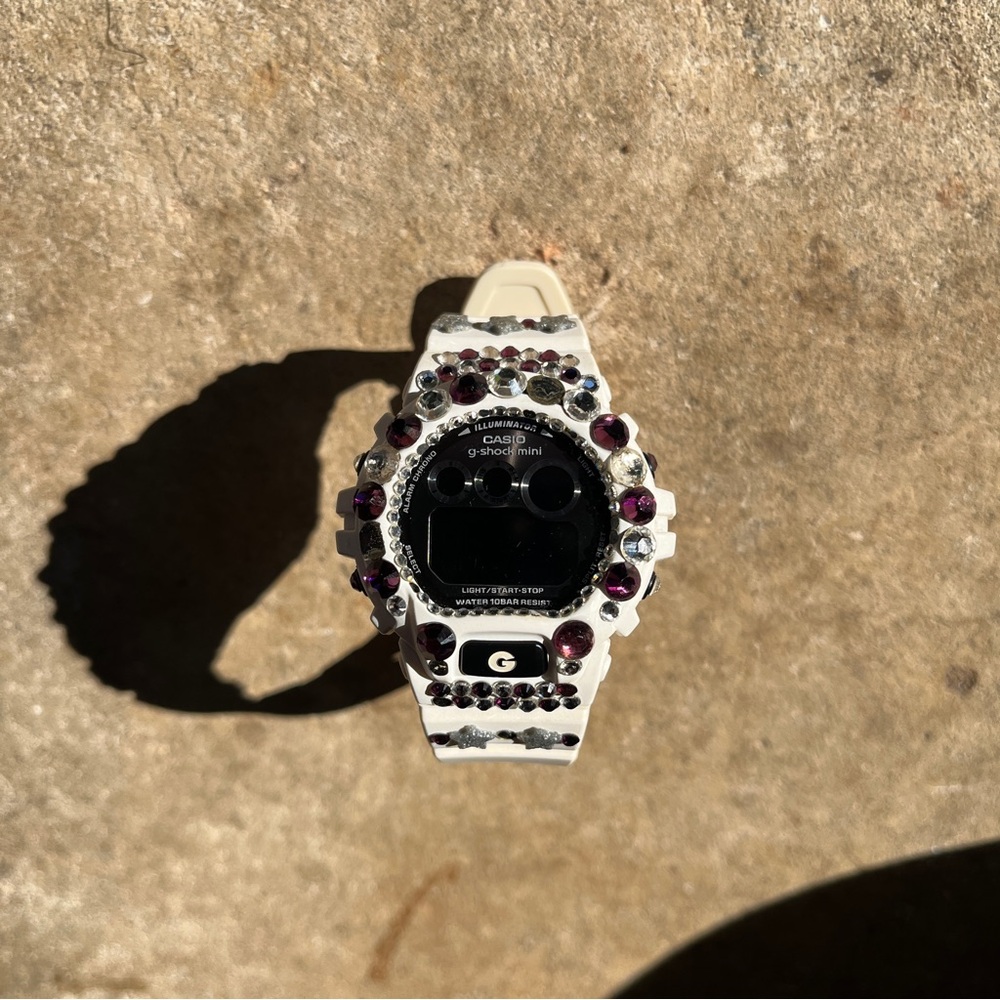 G-Shock mini watch with stone decorations